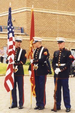 marines gather at the Beacon