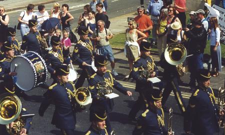 RAF regimental band on Scotch Street