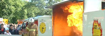 Chip fire demonstration