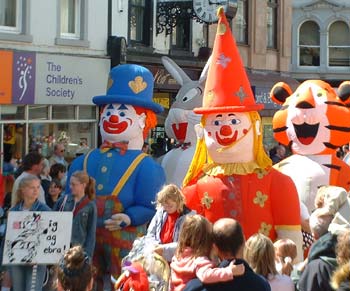 giant clowns