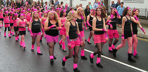 Pop Steps dancers on Duke Steet