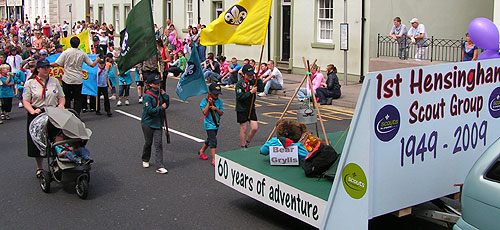 Hensingham scouts on Duke Street