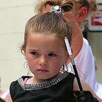 portrait 8 - small girl in black dress