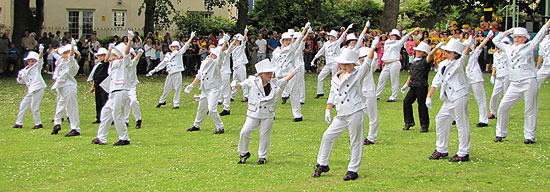 Stage Stars white suit routine