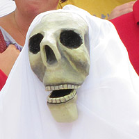 ghostly skull