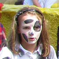 Dalmatian face paint