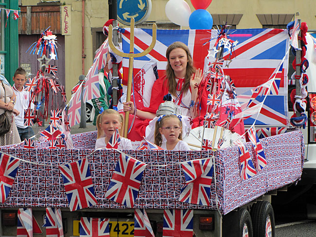 Britannia on her float