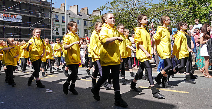 Starkeys dancers on Lowther Street