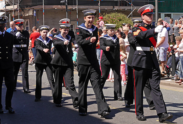 Whitehaven cadets in the parade