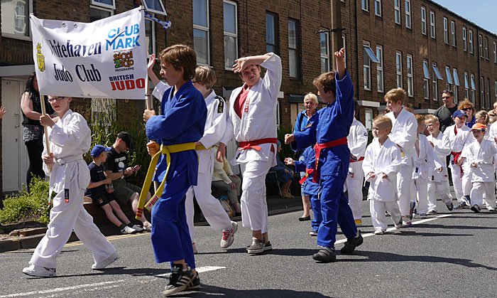 Judo players in Whitehaven carnival