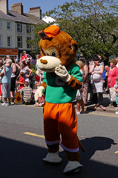 Monkey costumed character