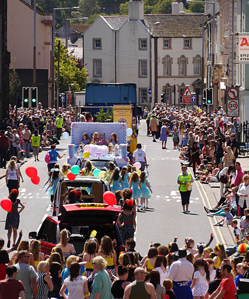 Whitehaven Carnival going down Scotch Street