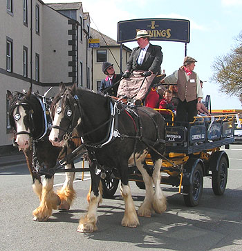 horse drawn brewery dray