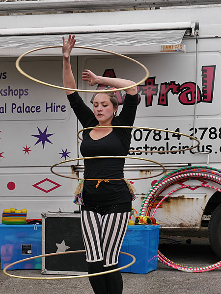 hoola hoop performer