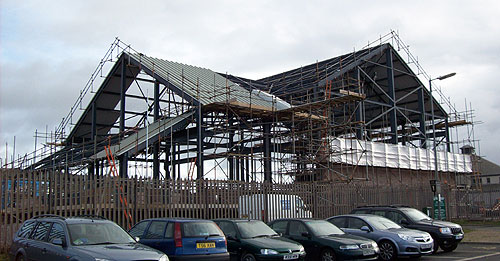 Building of the boat-building building