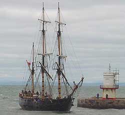 Earl of Pembroke entering Whitehaven Harbour