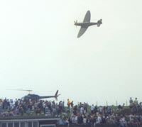 BBMF Spitfire over South Beach