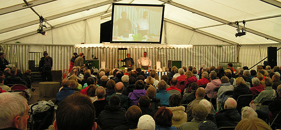 Cookery tent in St. Nicholas gardens