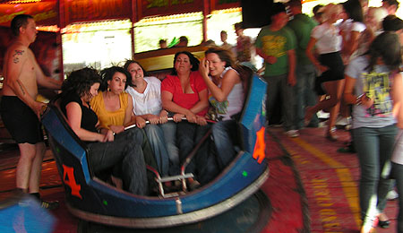 People on the Funfair Waltzer