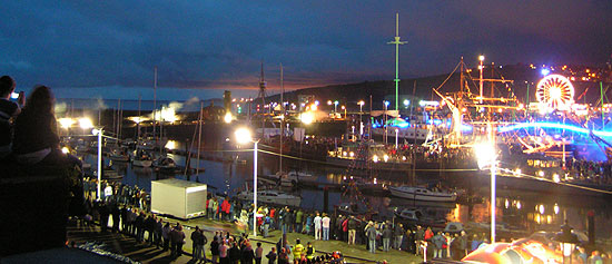 Flares on the Old Quay start the show