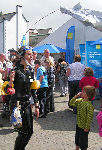 Natural England stand at Whitehaven festival