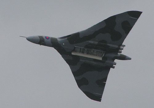 Vulcan with the bomb doors open