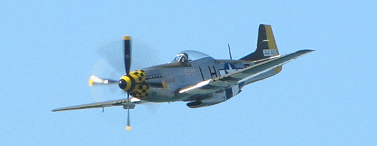 Mustang P-51D at Whitehaven festival 2010