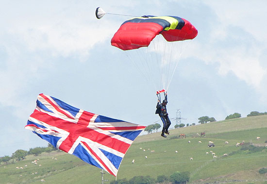 Black Knight with British flag