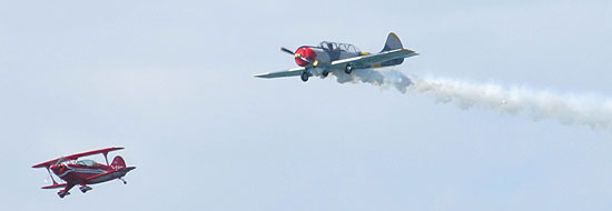 Yak 52 and Pit Special arrive at Whitehaven