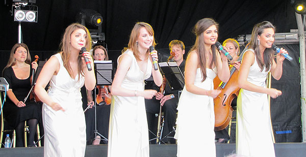 All Angels sing Mr. Sandman at Whitehaven festival