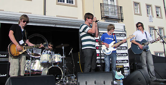 St Bees band Shore on the CFM stage