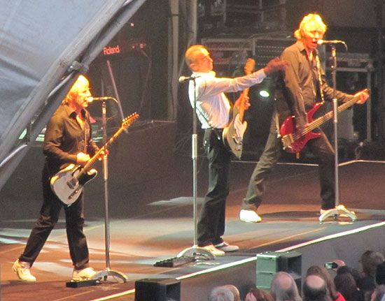 Status Quo on stage at Whitehaven festival 2010