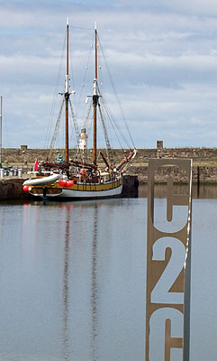 Tall Ship Ruth at the start of the C2C route