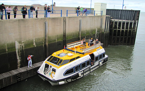 Tender in the sea lock