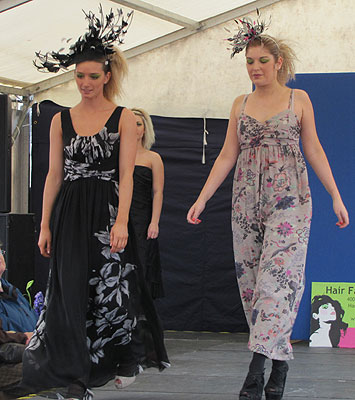 black and floral dresses