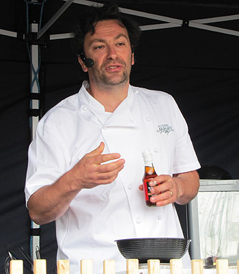 Mark Bauman cookery demo on the Sugar Tongue