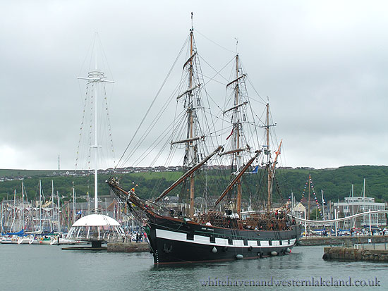 Jeanie Johnson in Whitehaven harbour