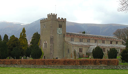 Crossthwaite Church at Keswick - Brownriggs resting place