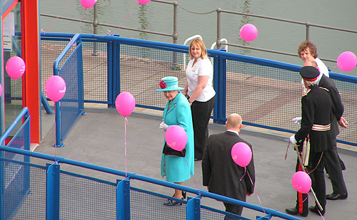 The Queen enters Whitehaven Beacon