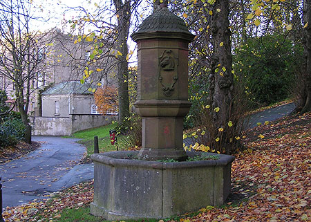 Memorial horse trough in castle park