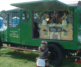 Van opens to reveal Fairground organ