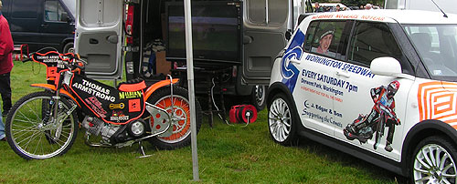 Speedway bikes from Workington Speedway