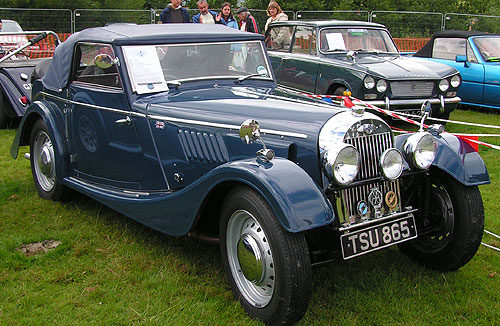 Morgan plus 4 in blue