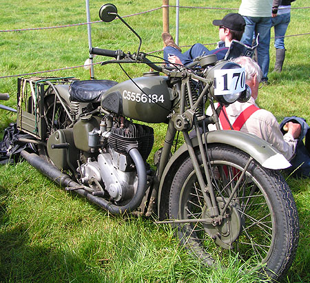 BSA M20 in military green