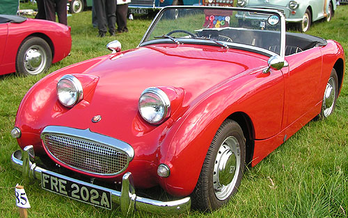 Austin Healey Mk1 Sprite in red