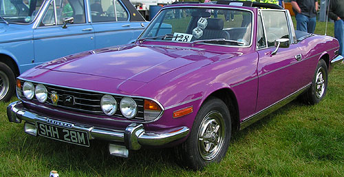 1974 triumph stag Mk II in purple