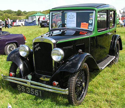 Austin 7 at Distington vintage rally This Autsin Seven Saloon from 1932 has