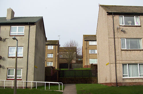 Line taken by Charles Street in Whitehaven