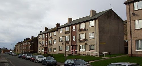 Flats on George Street looking towards the harbour