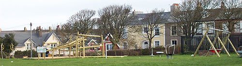 Swings and climbing frame